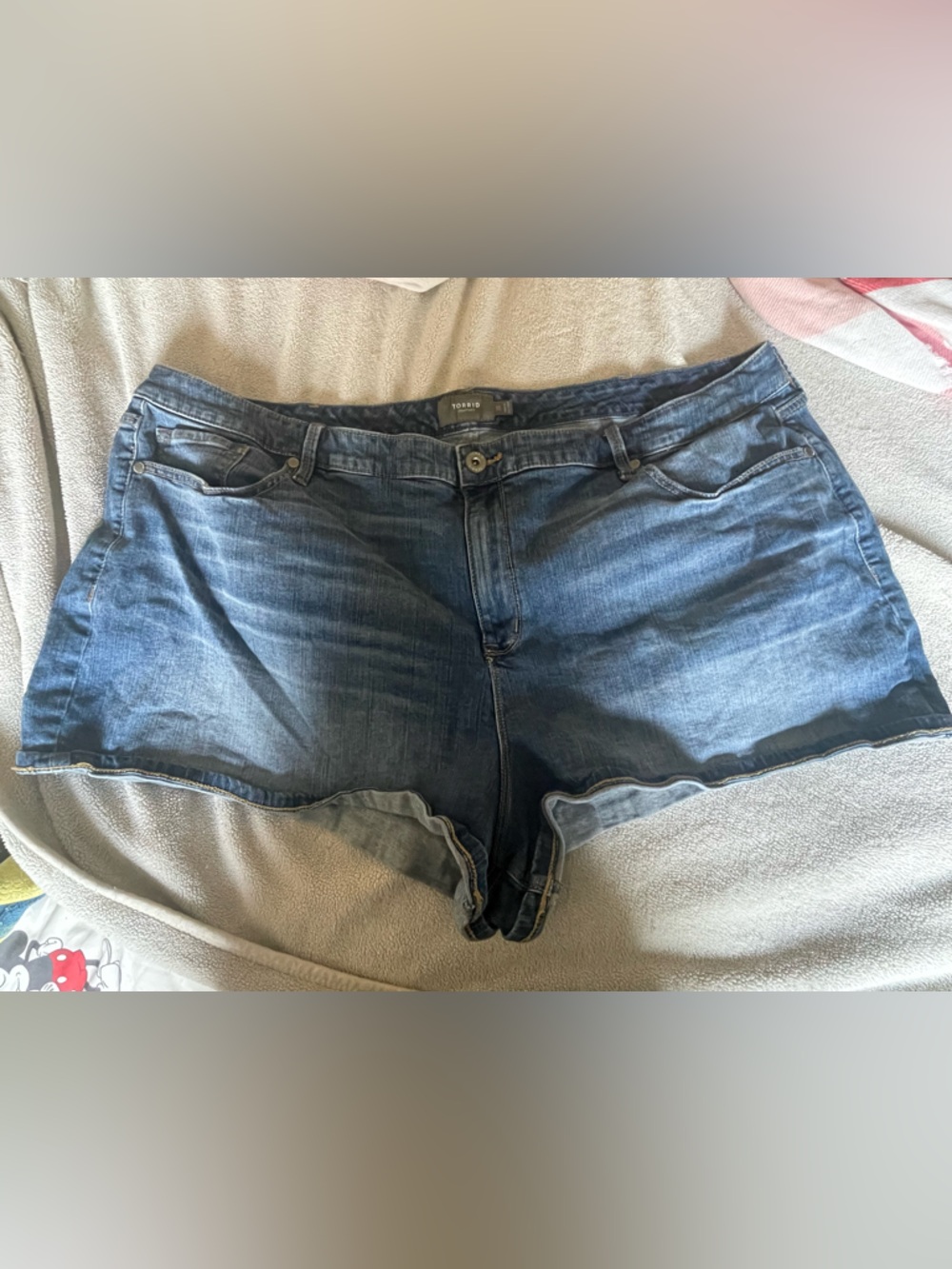 torrid Blue Medium Wash Denim Shorts